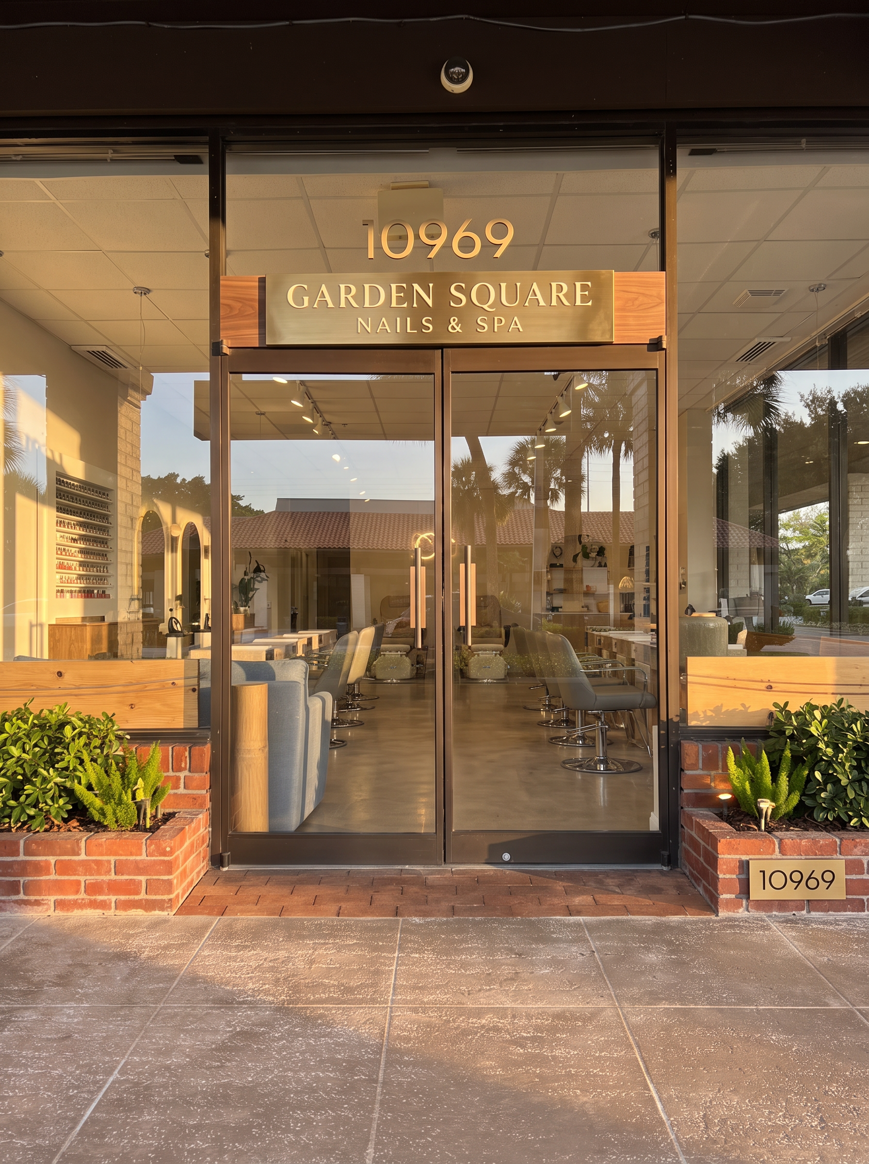 Garden Square Nails & Spa storefront at 10969 N Military Trl
